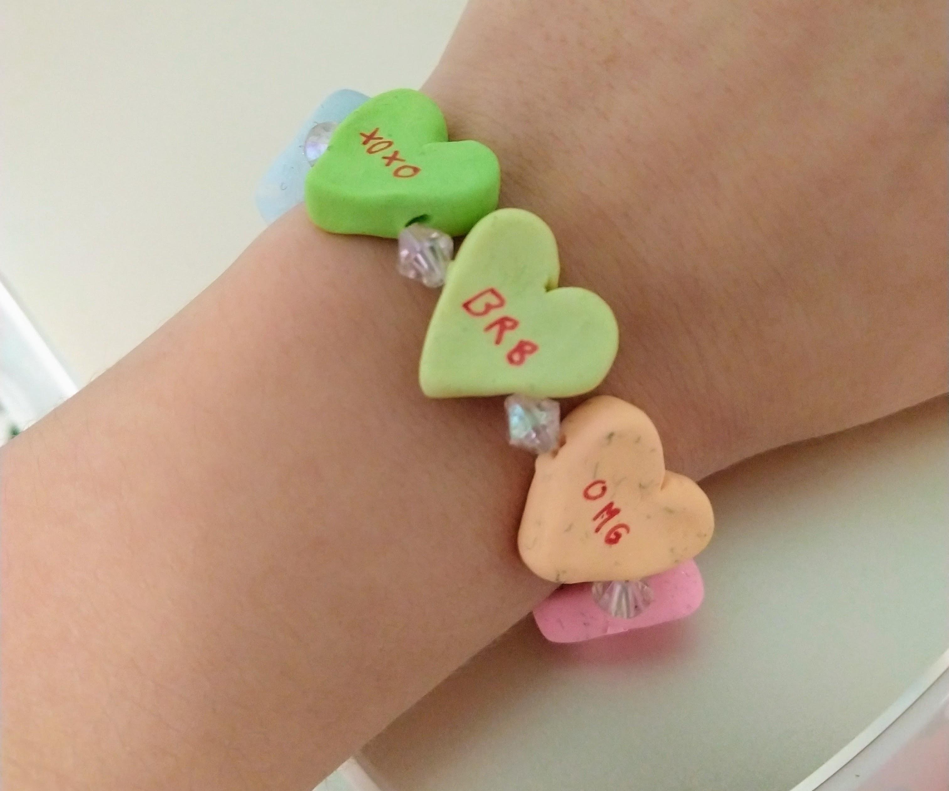 Conversation Heart Bracelet