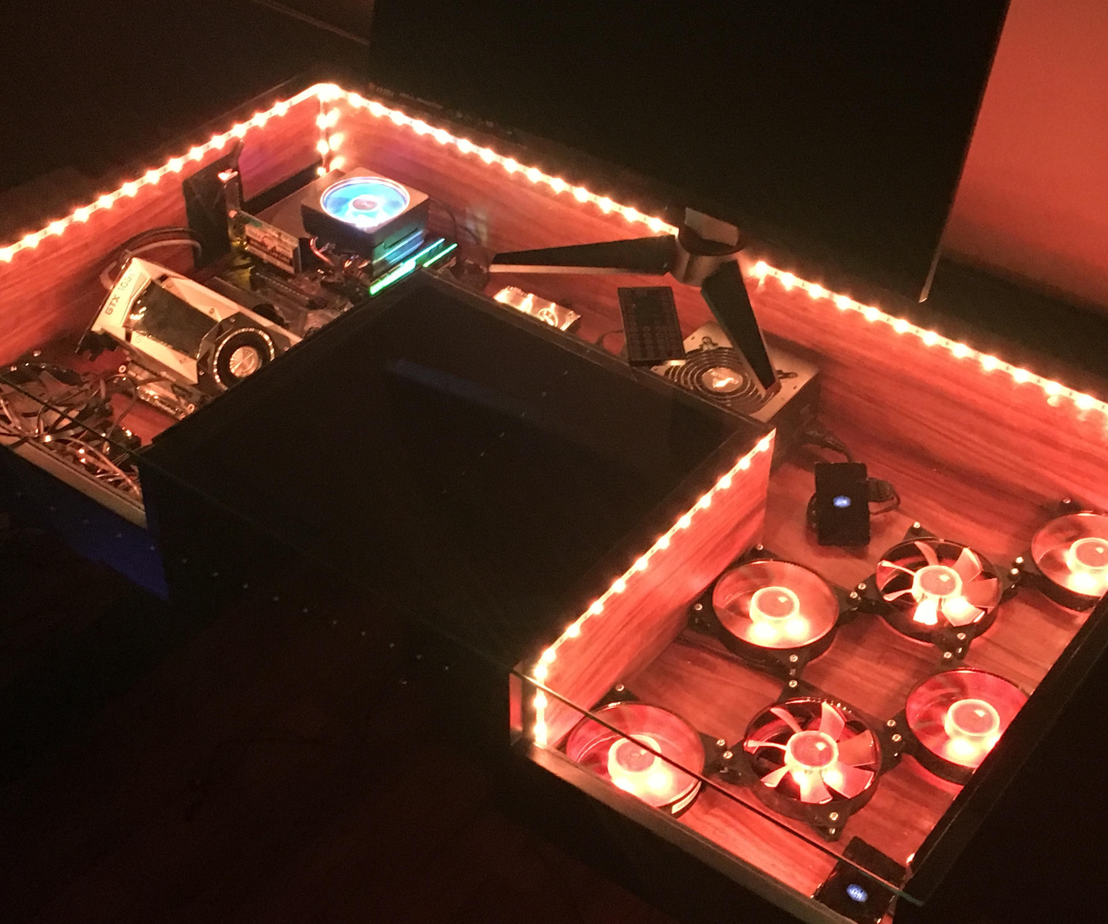 Computer Built Into a Desk