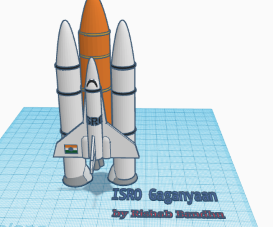 ISRO Gaganyaan on Tinkercad
