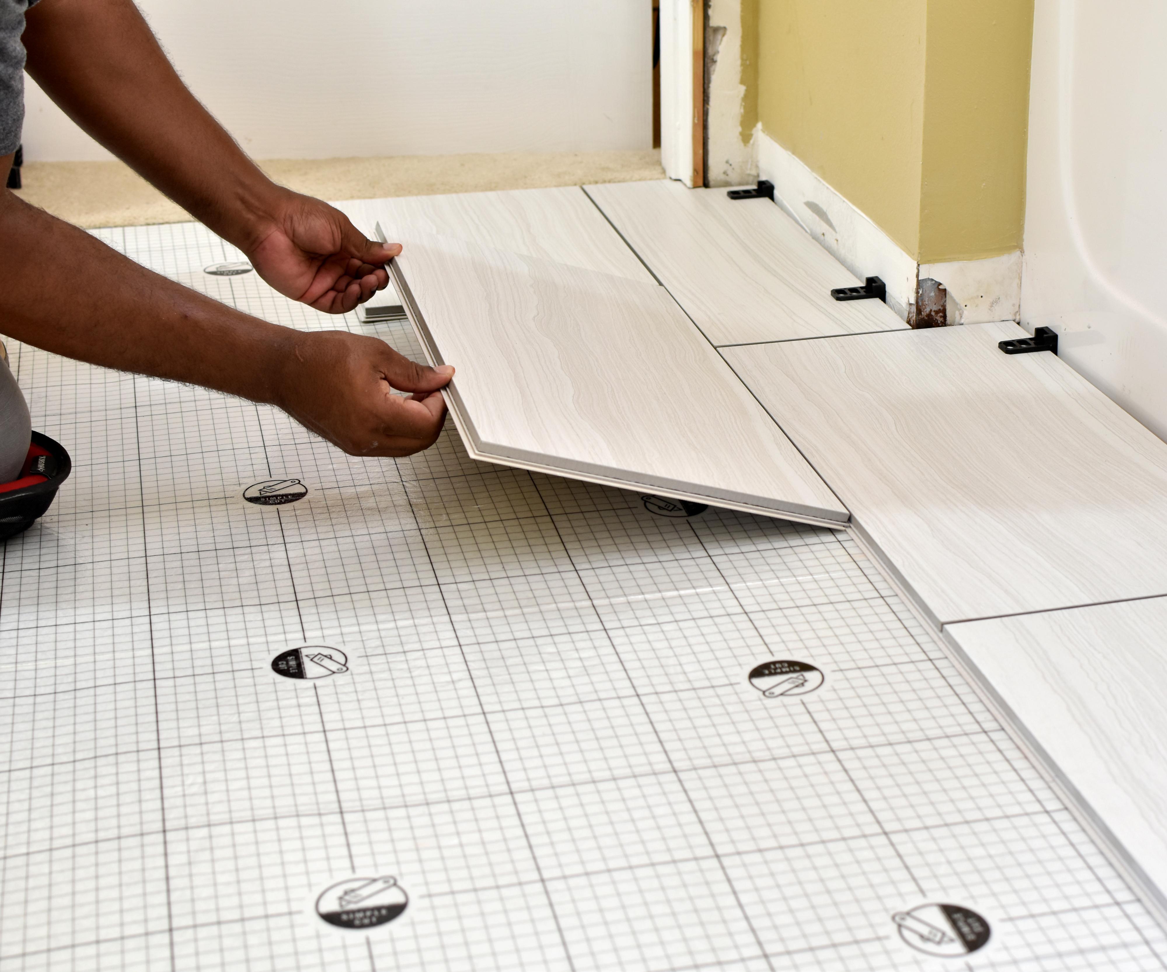Easy DIY Bathroom Floor