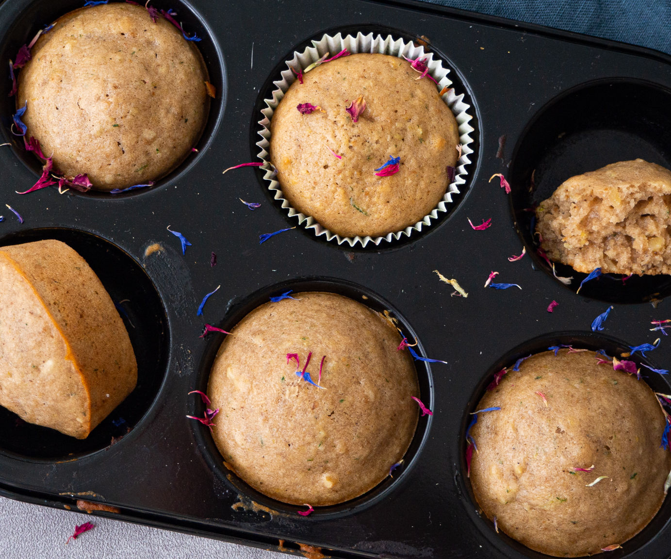 Vegan Lemon Zucchini Muffins