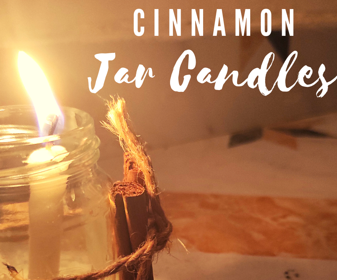 Mason Jar Cinnamon Candles
