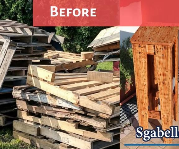 Sgabello 2021 Da Bar E Cabinati Con Pallet 