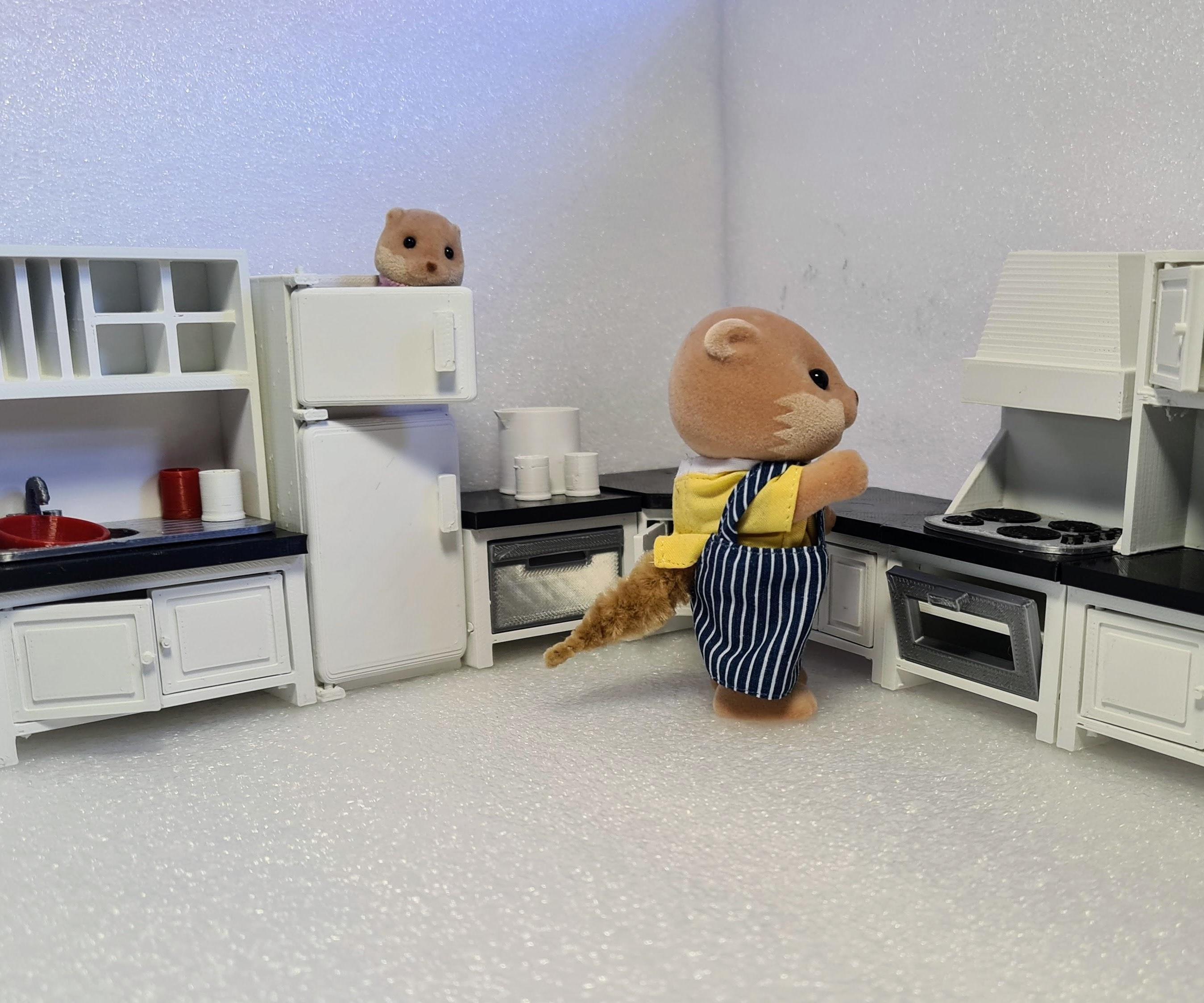 Mix N Match Sylvanian Kitchen (3D Printed Tinkercad Project)