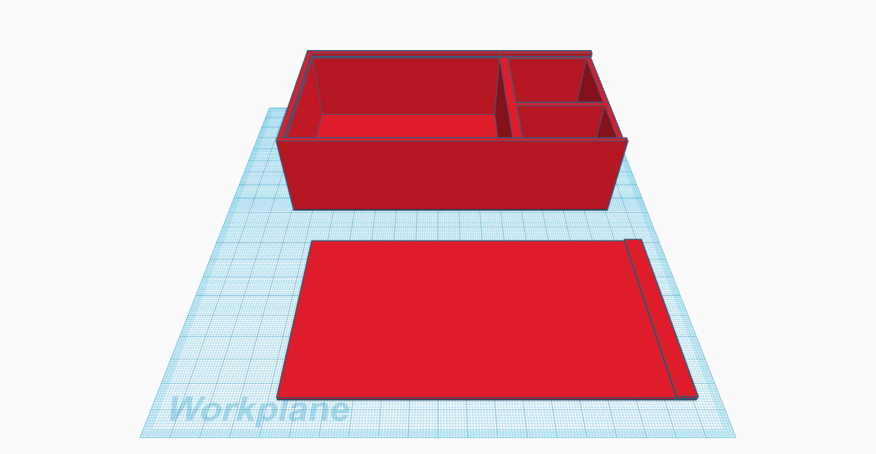 How to Make a Sliding Lid Compartment Box in Tinkercad