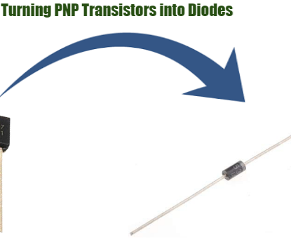 Making Diodes Out of PNP Transistors!