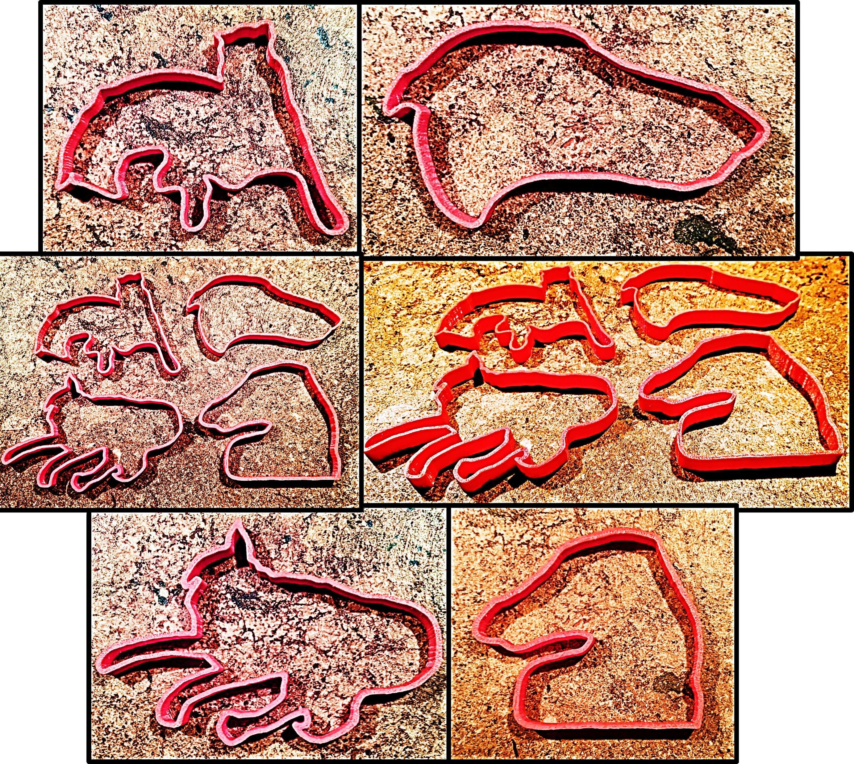 3D Design & Print Custom Cookie Clay Play-Doh Cutters Stamp Press Mold Dog Pet Animal Picture Photo