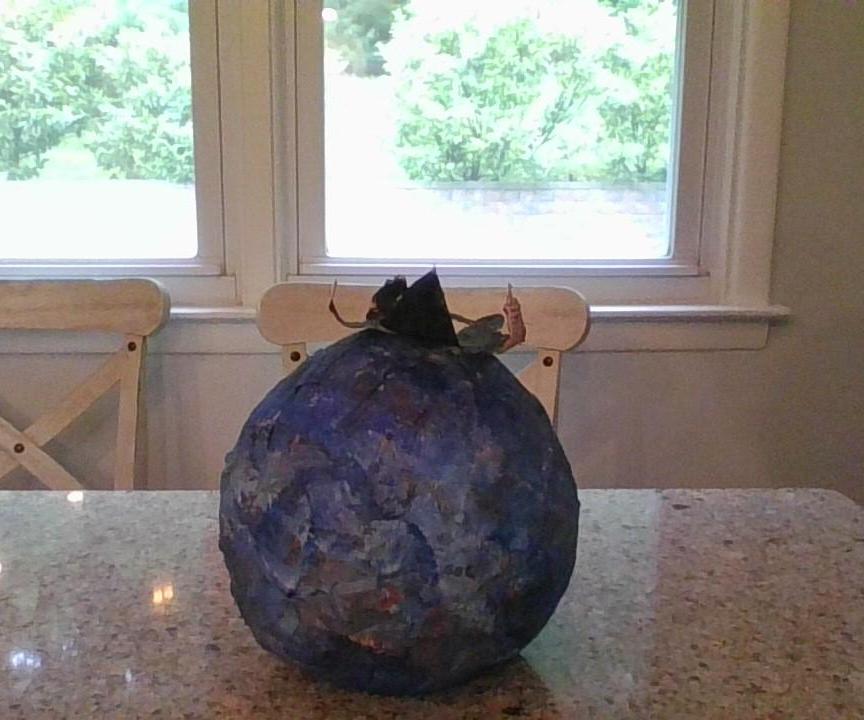 Giant Paper Mache Blueberry