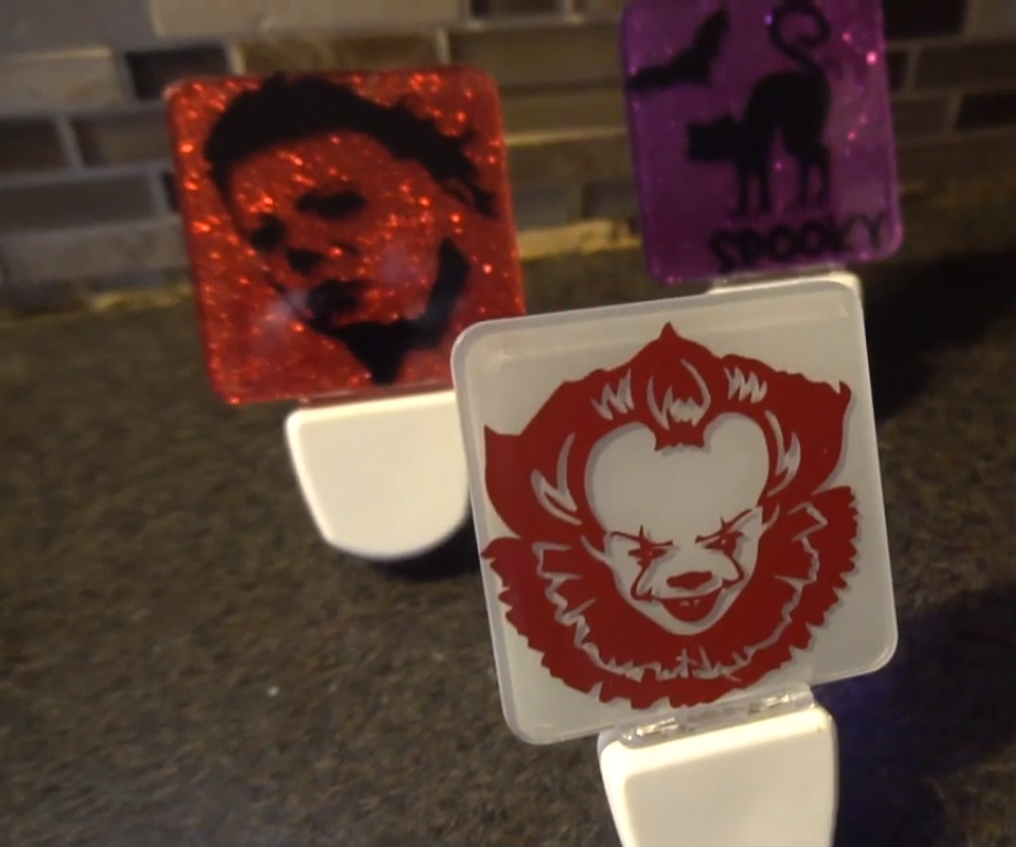 How to Create Halloween Night Lamps Using Dollar Tree Night Lamps