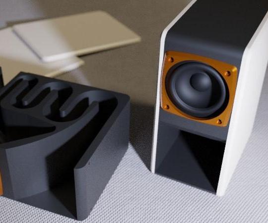 Kissing the Frog V2.0 - Back Horn Bluetooth Speaker Fully Printable