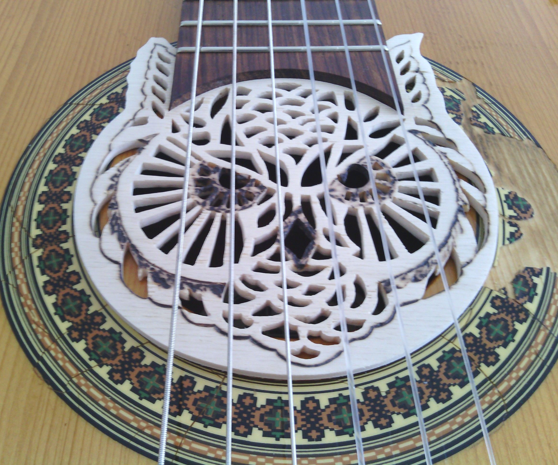 Owl Shaped Guitar Soundhole Cover