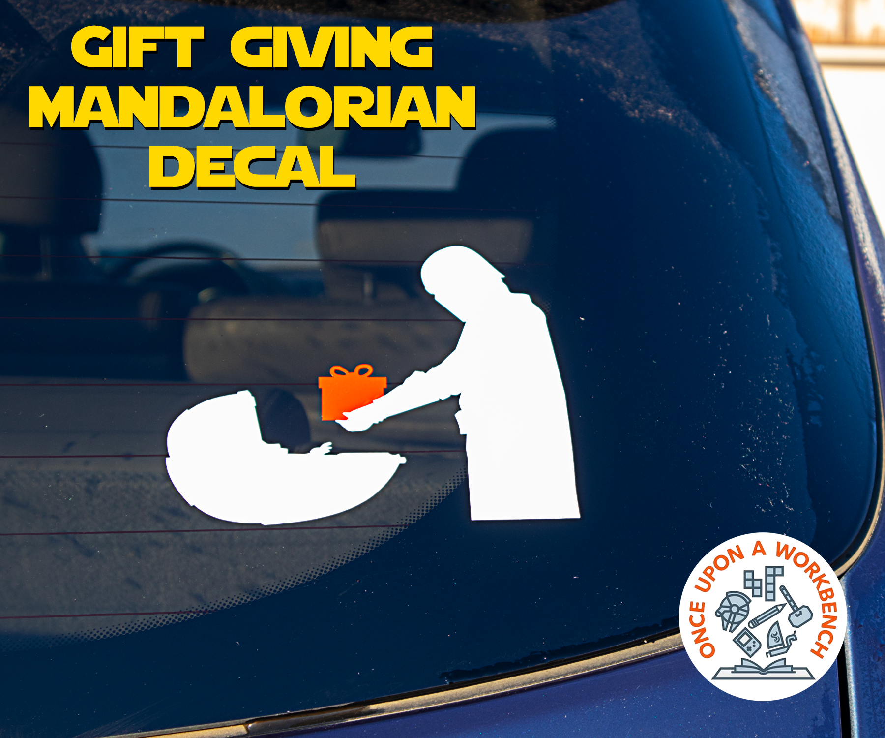 Gift Giving Mandalorian Decal