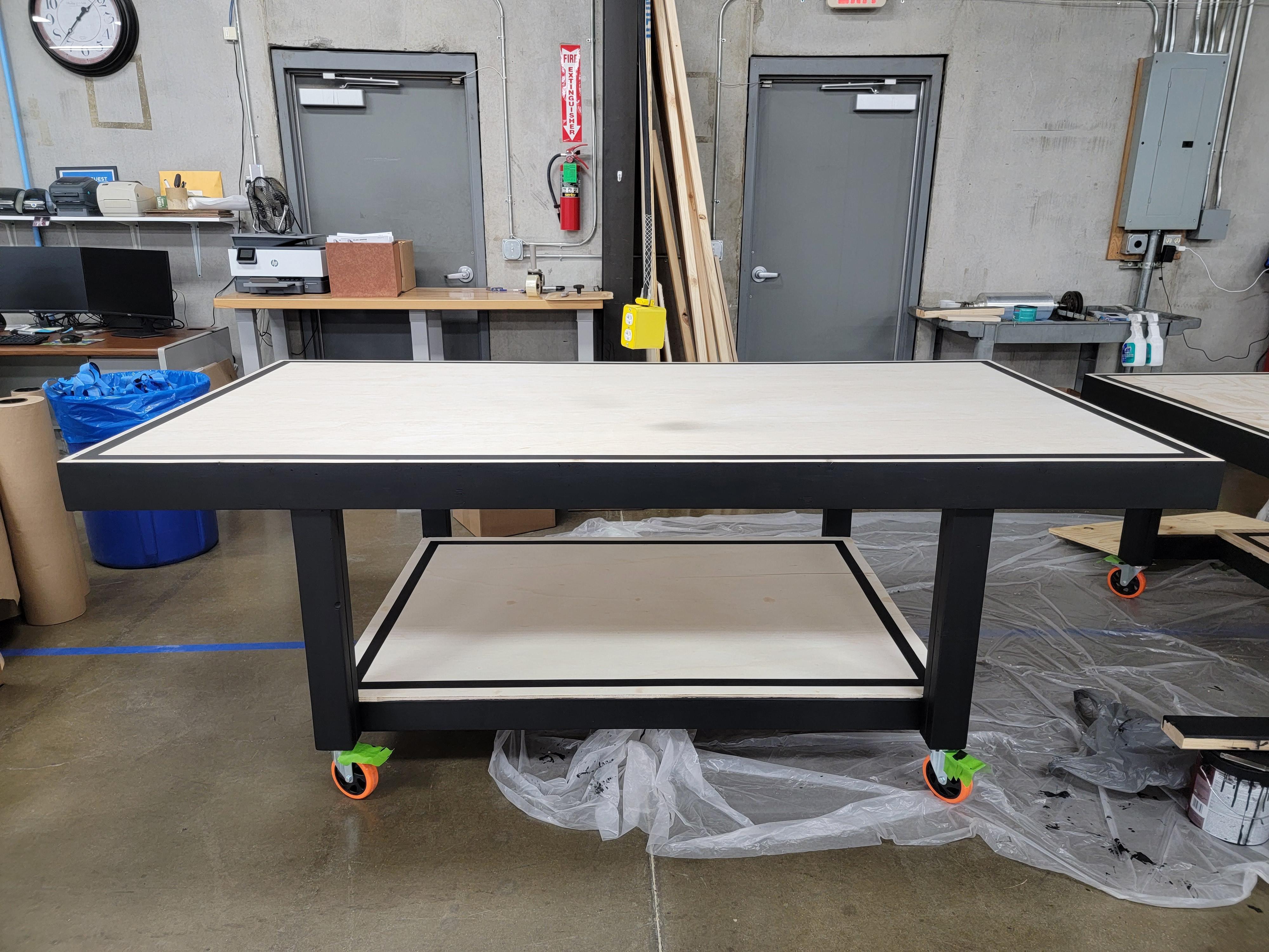 DIY Workbench Table on Wheels