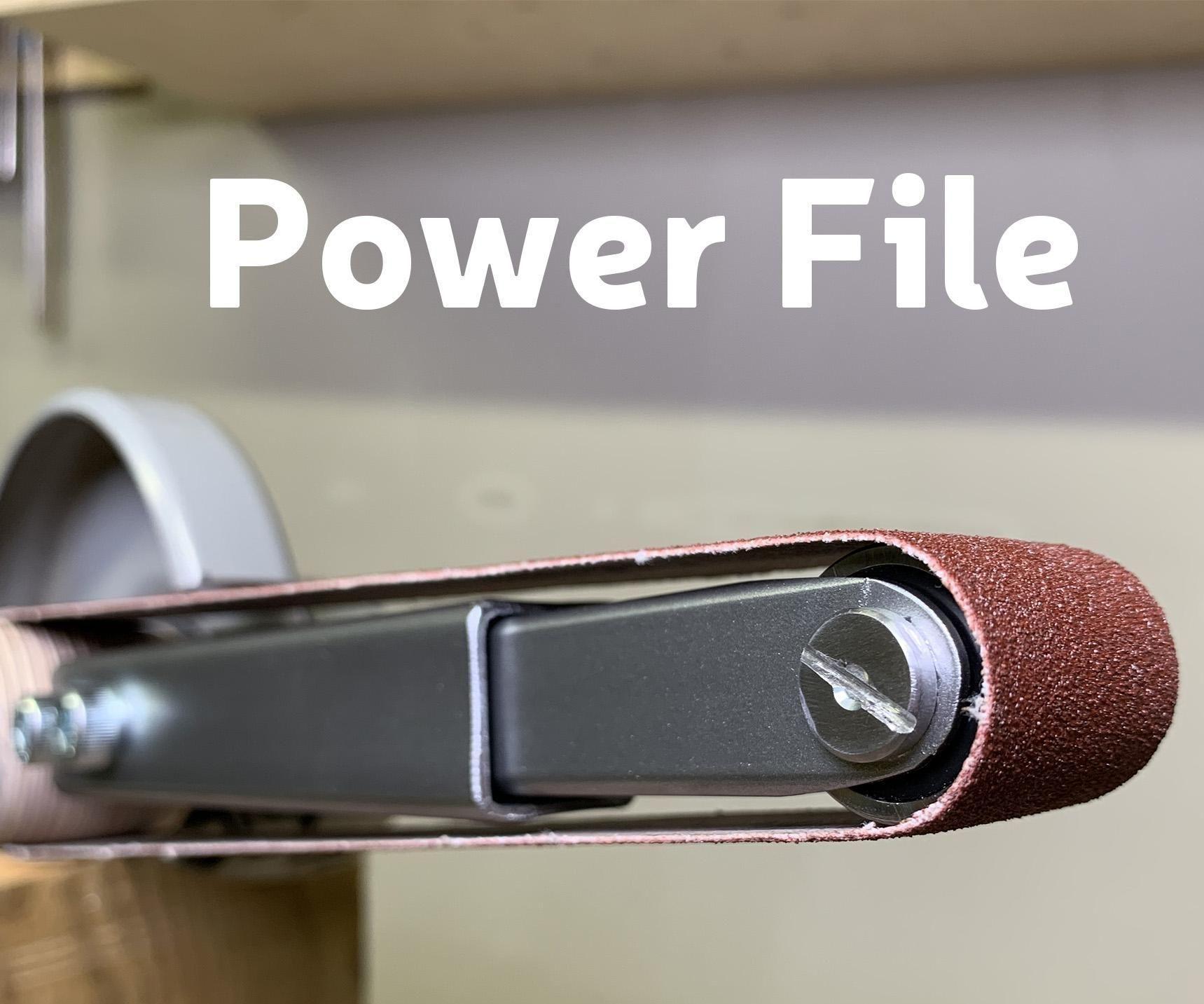 A Power File From an Angle Grinder