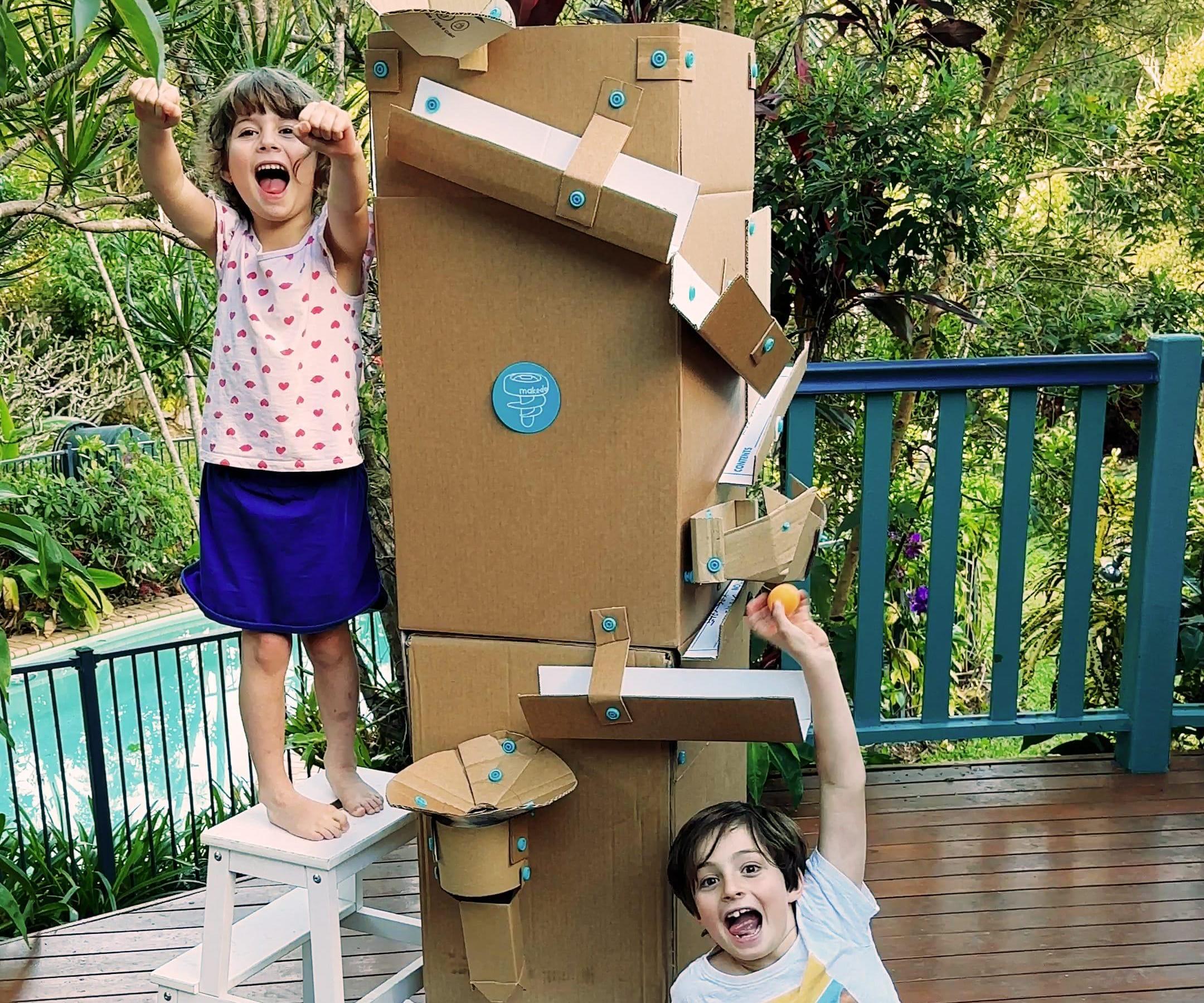 Cardboard Ping-Pong / Marble Ball Run