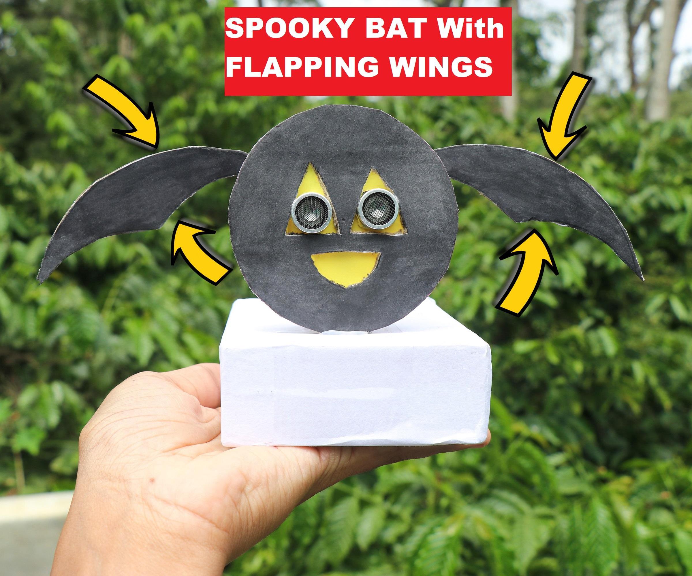 Make Spooky Halloween Bat With Flapping Wings