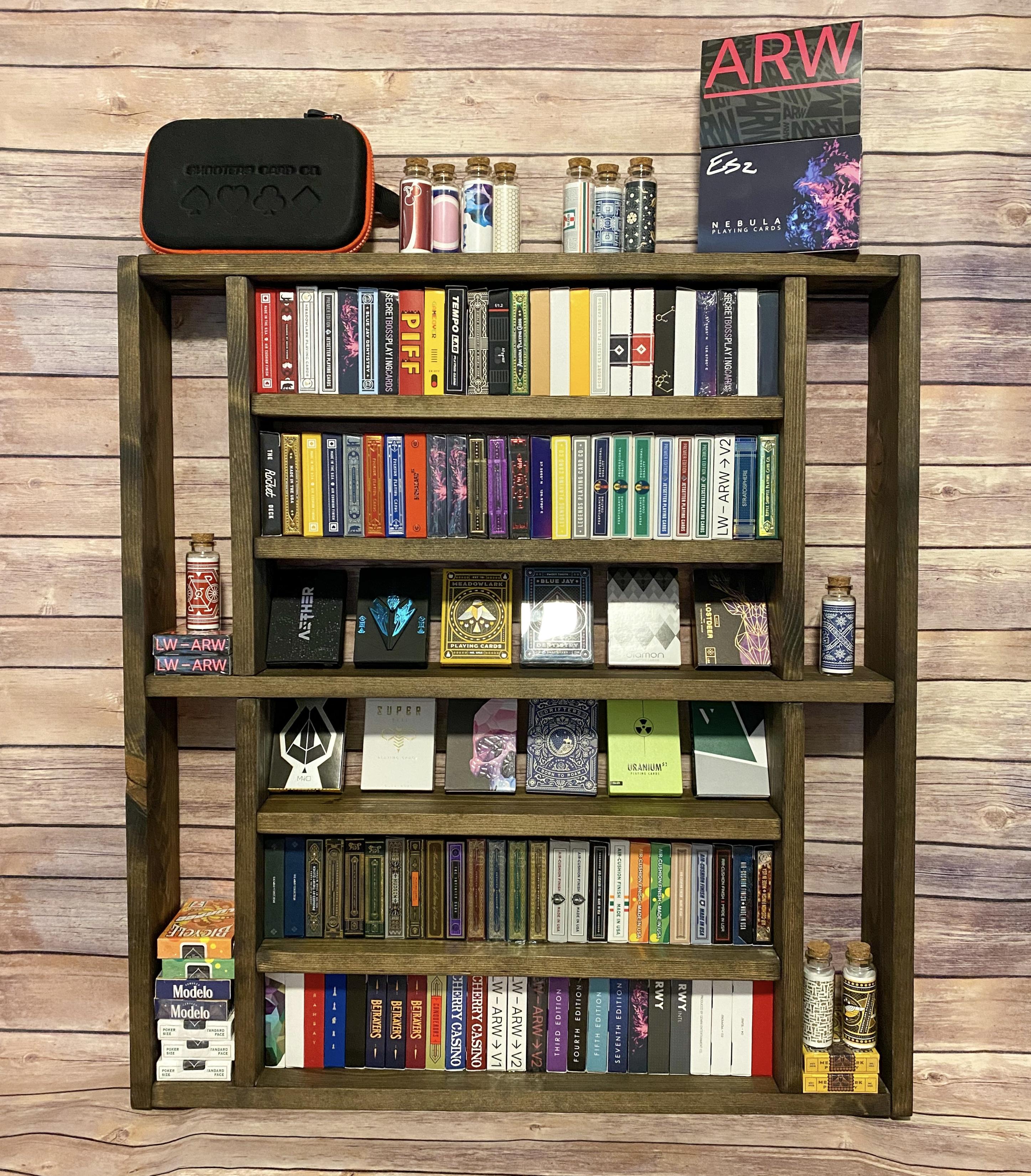 Playing Card Display Shelf