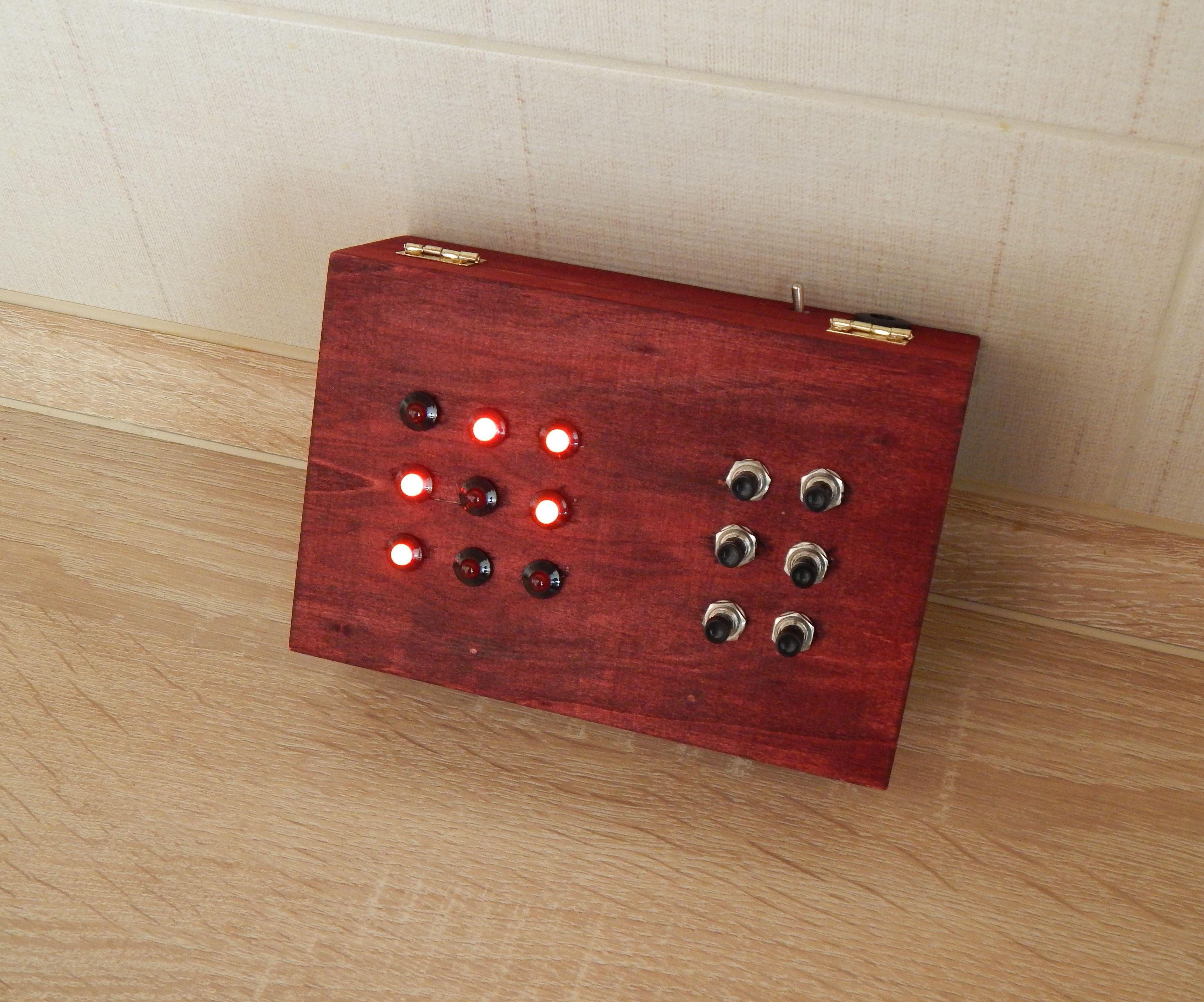 Electronic Puzzle Box with Secret Compartment