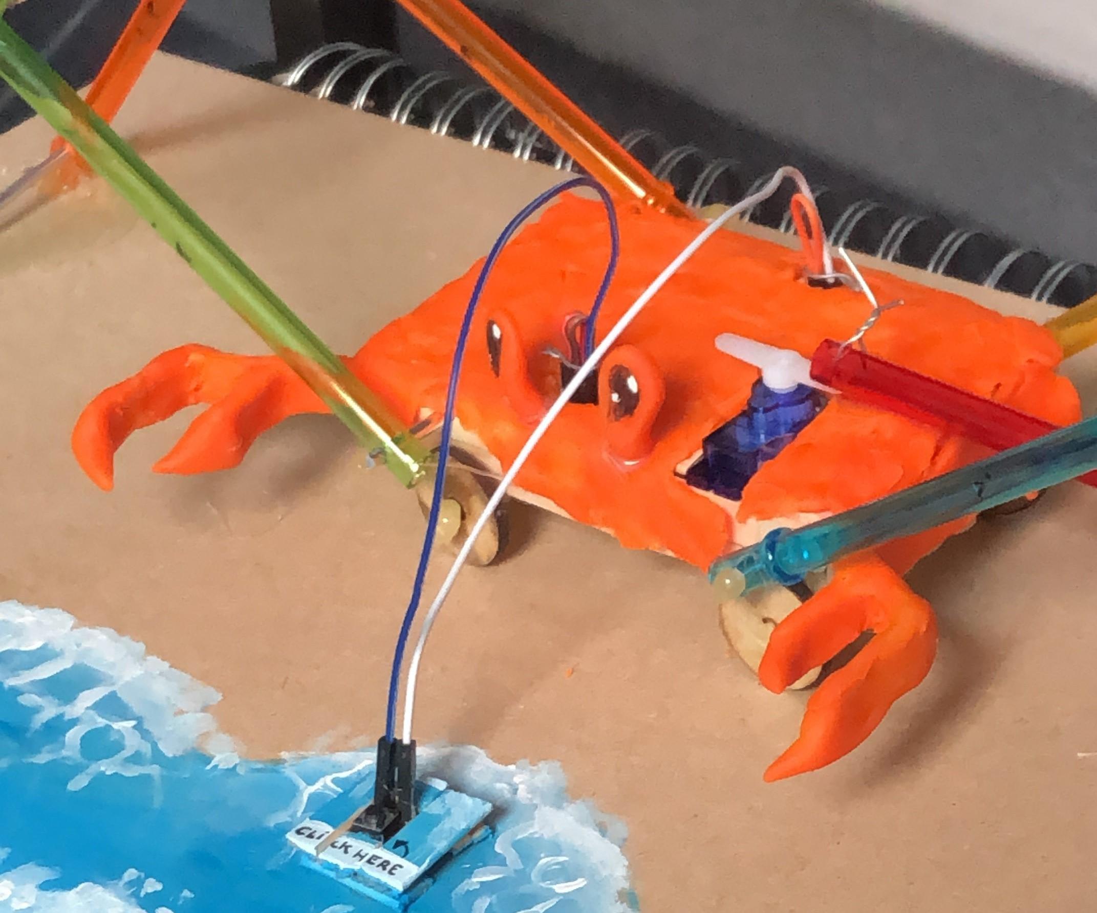 Bewegende Krab Van "Crab Rave"