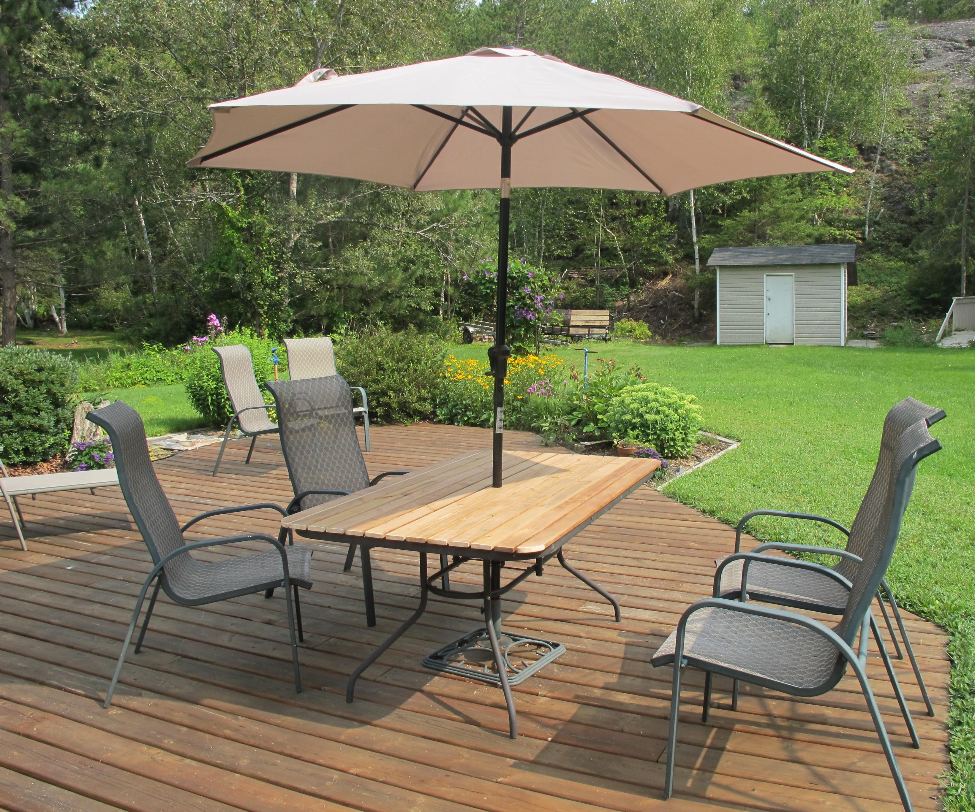 Wood Replacement for Glass Patio Table