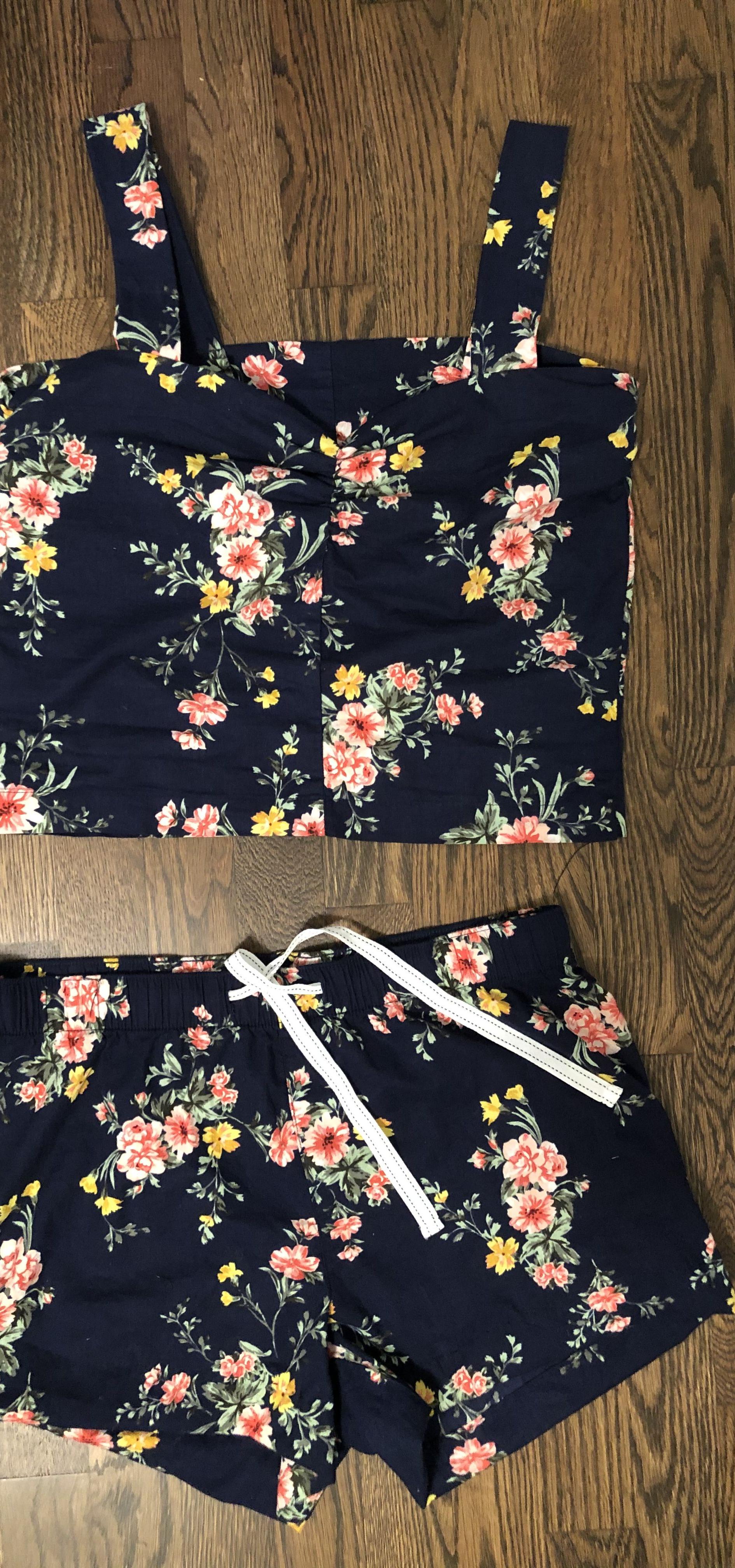 DIY Cami and Shorts Set From Pajama Pants