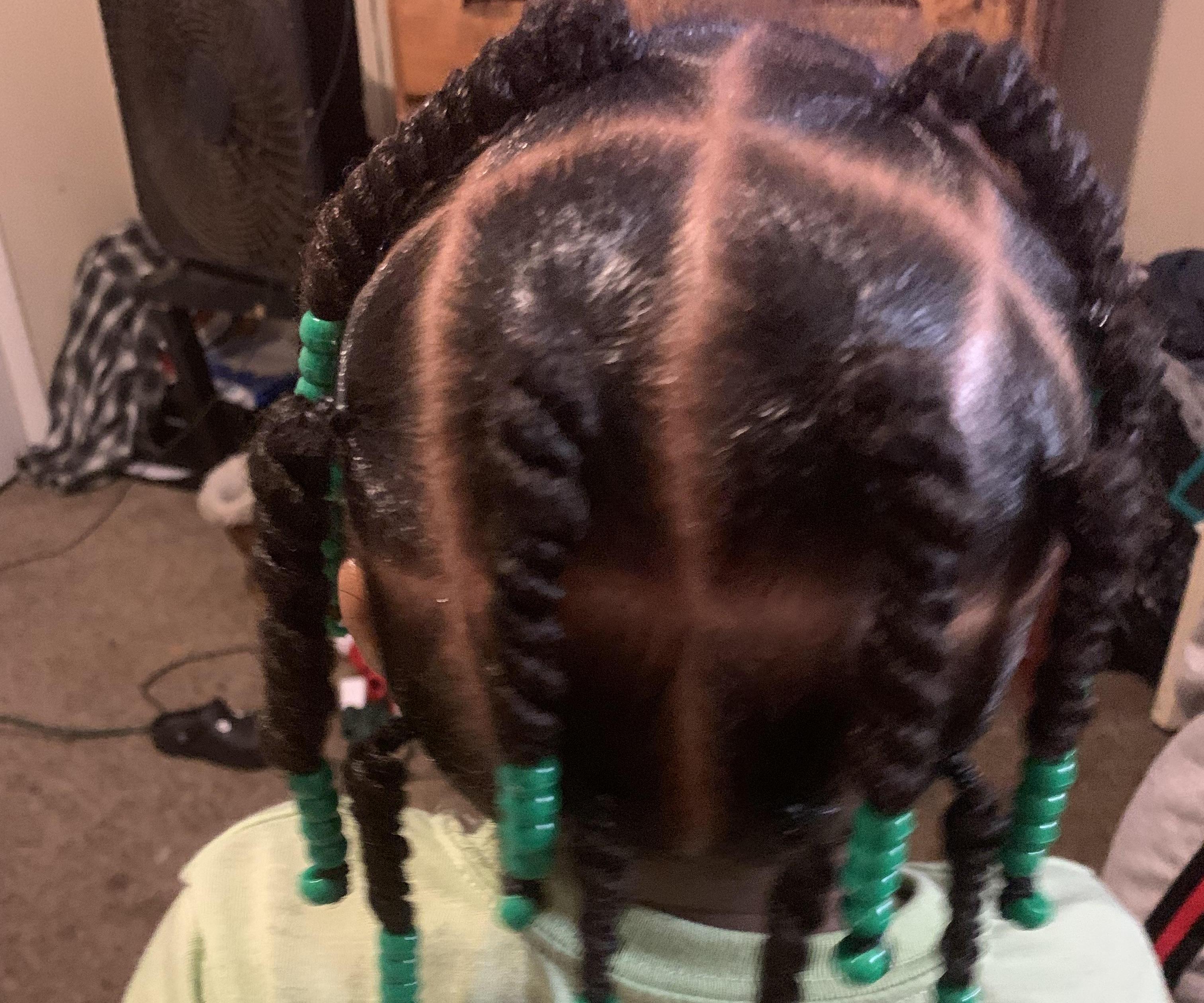 `Two Strand Hair Twisting on Child