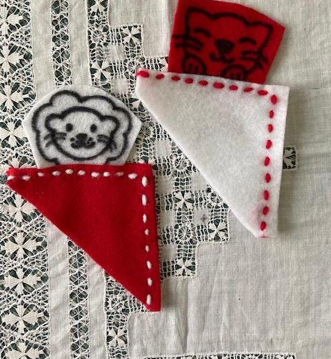 Kitty and Lion Face Designs - Book Corners for Kids