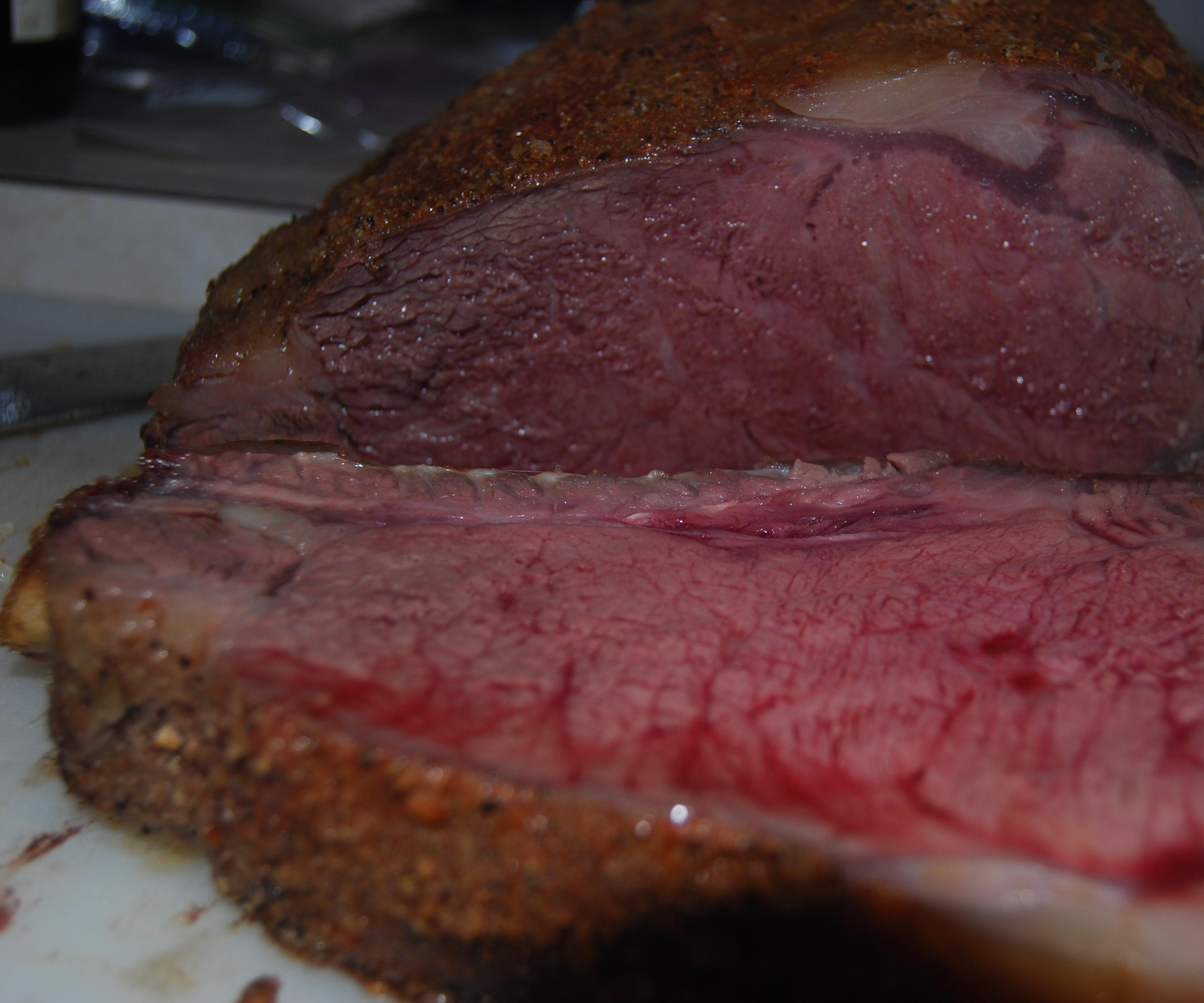 Rock Salt Roasted Prime Rib Roast in a Camp Dutch Oven