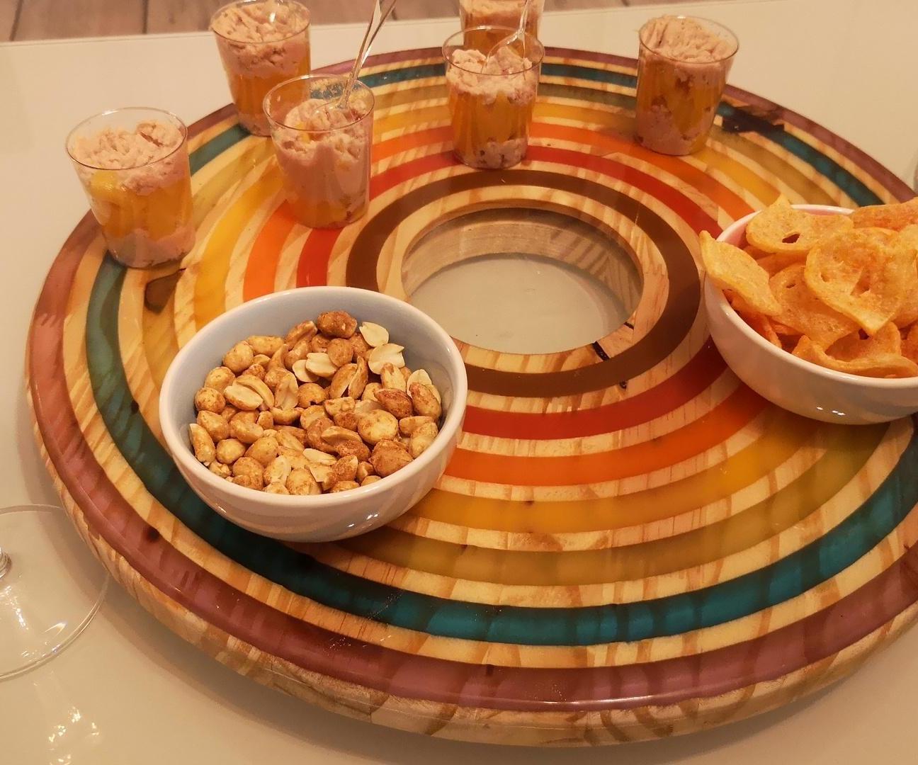 Wood and Epoxy Resin Aperitif Turntable