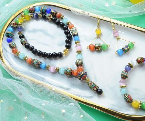 Beebeecraft Tutorials on Making Tibetan Beads  Necklace 