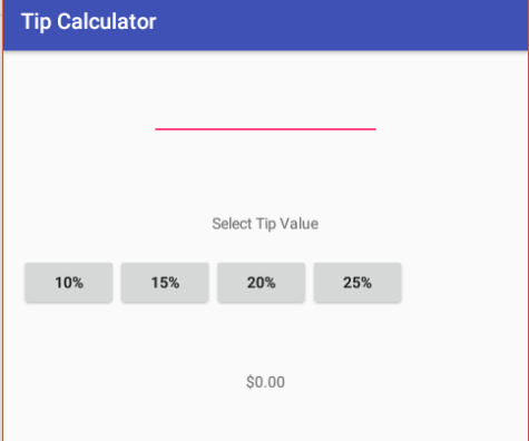 Android Tip Calculator
