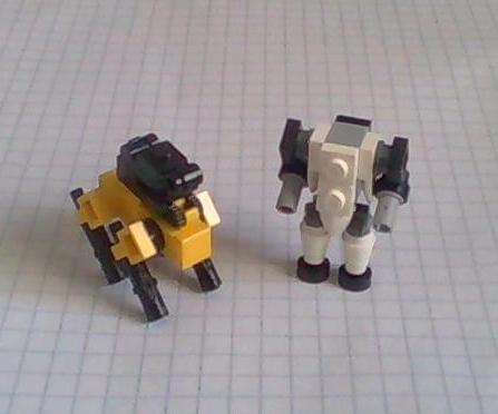 Lego Boston Dynamics Spot Mini and Atlas
