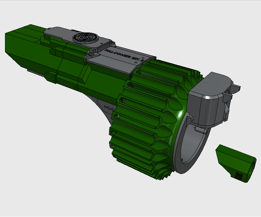 3D Printable Nerf-Style Gauntlet: Falconer MK II