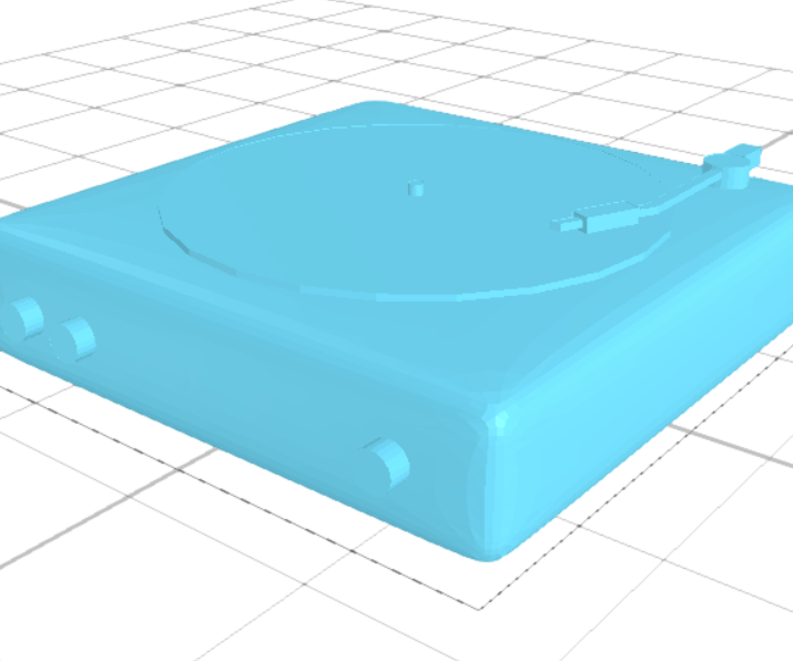 HOW TO CREATE a 3D RECORD PLAYER IN 3D MODELLING SOFTWARE