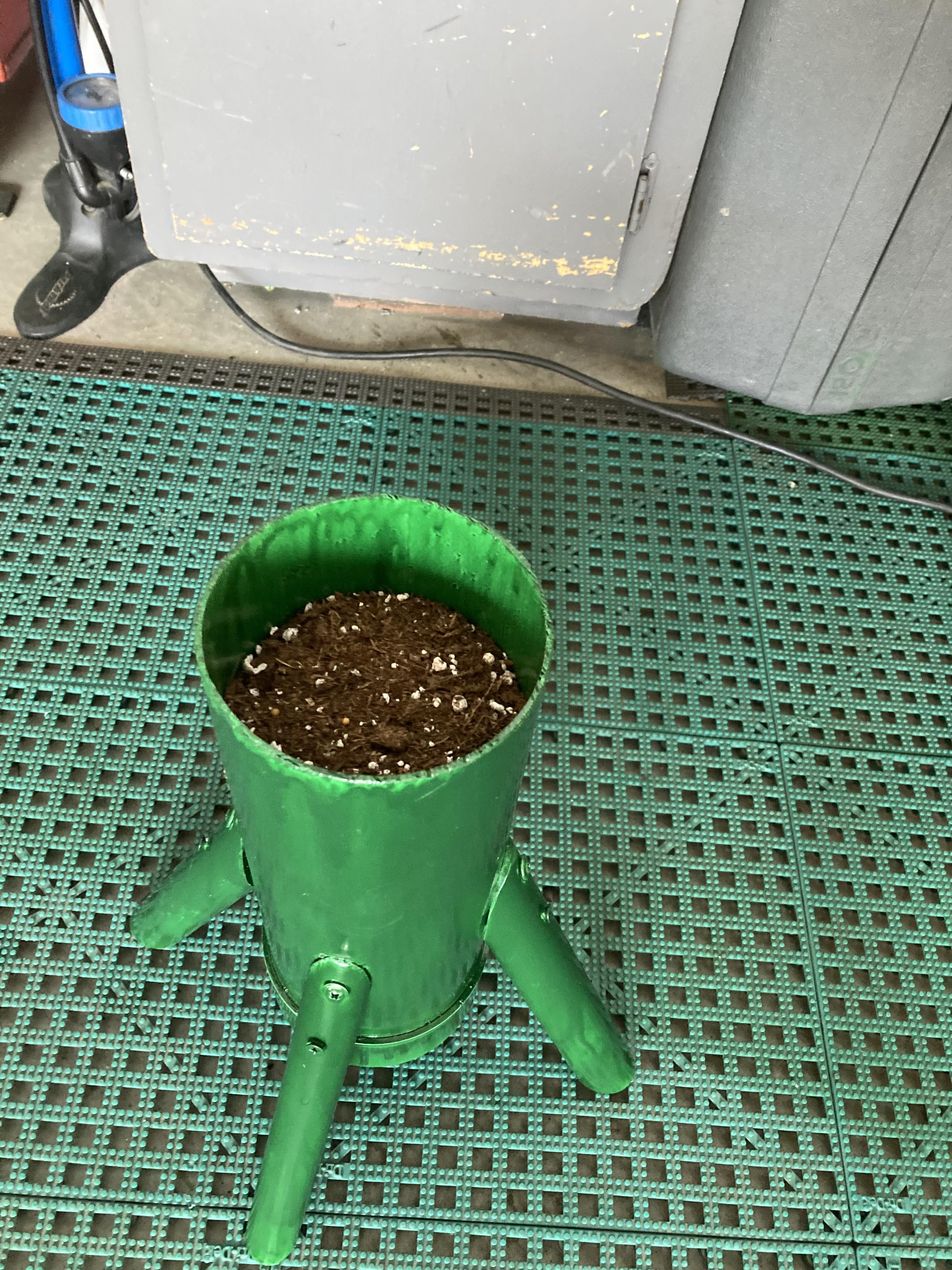 PVC Pipe Rocket Ship Planter Box