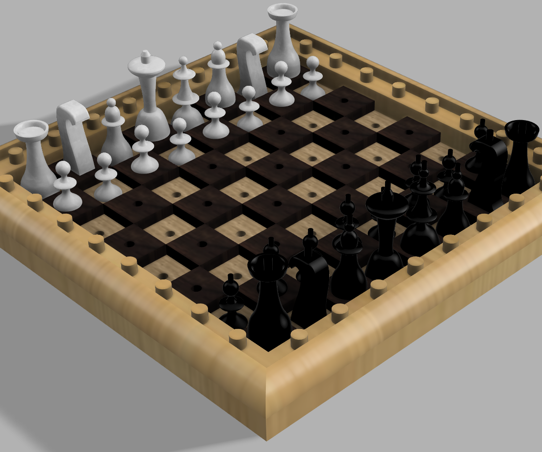 Accessible Chess Set for Blind People or Those With Sight Impairments