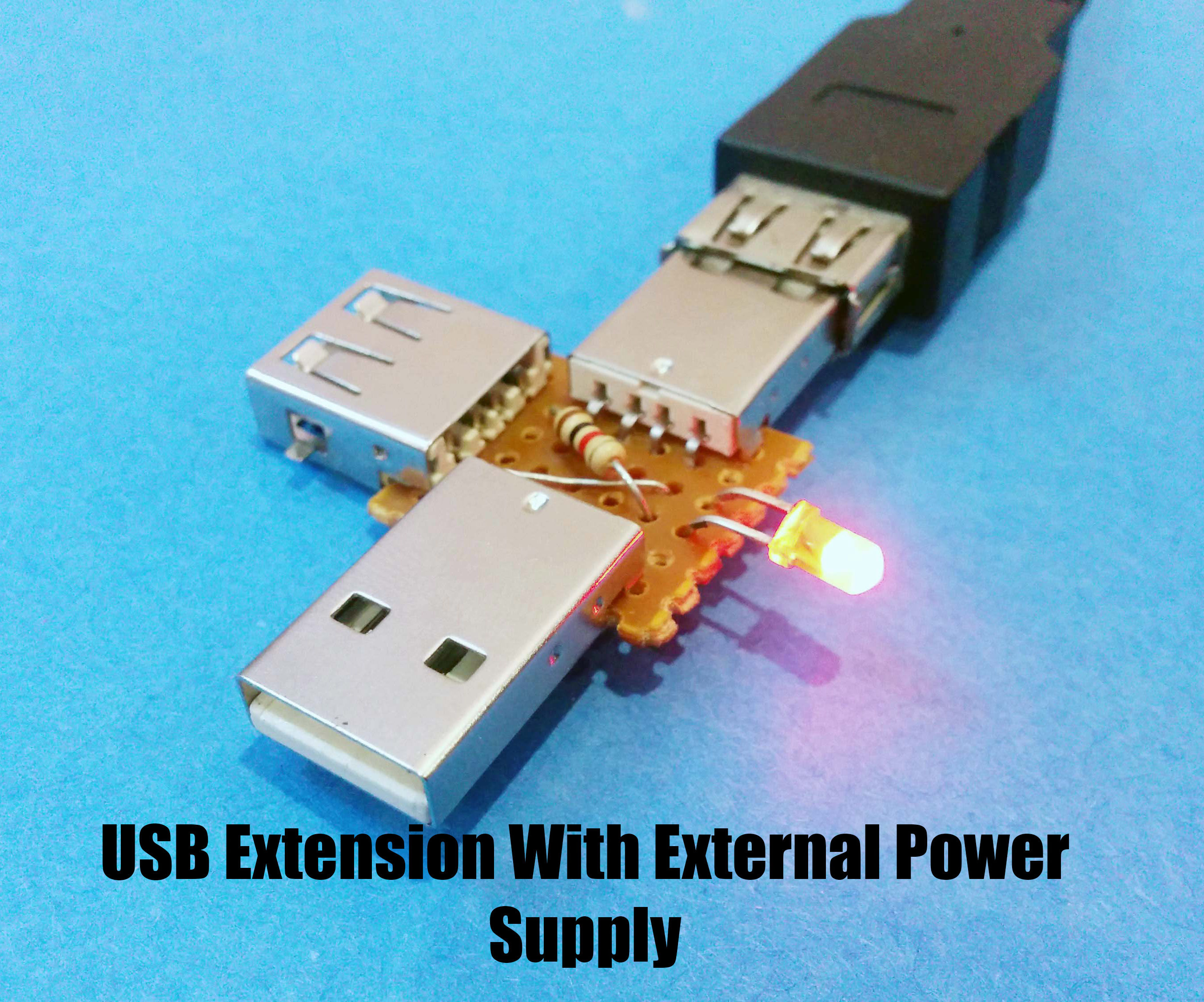 USB Extension With External Power Supply 