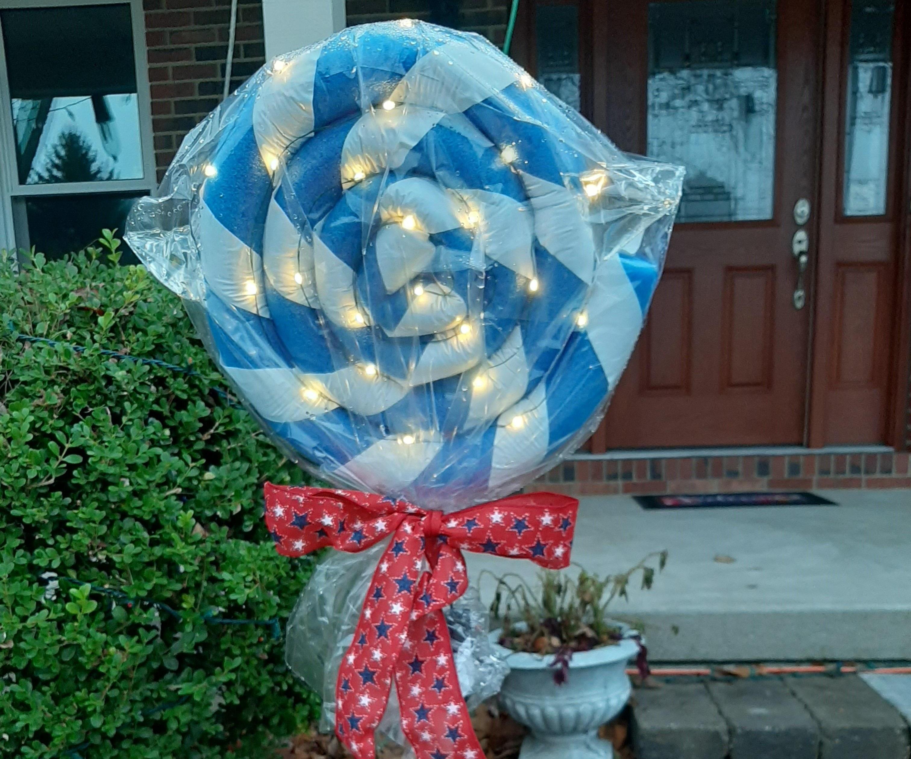 Giant Lollipop Christmas Decorations