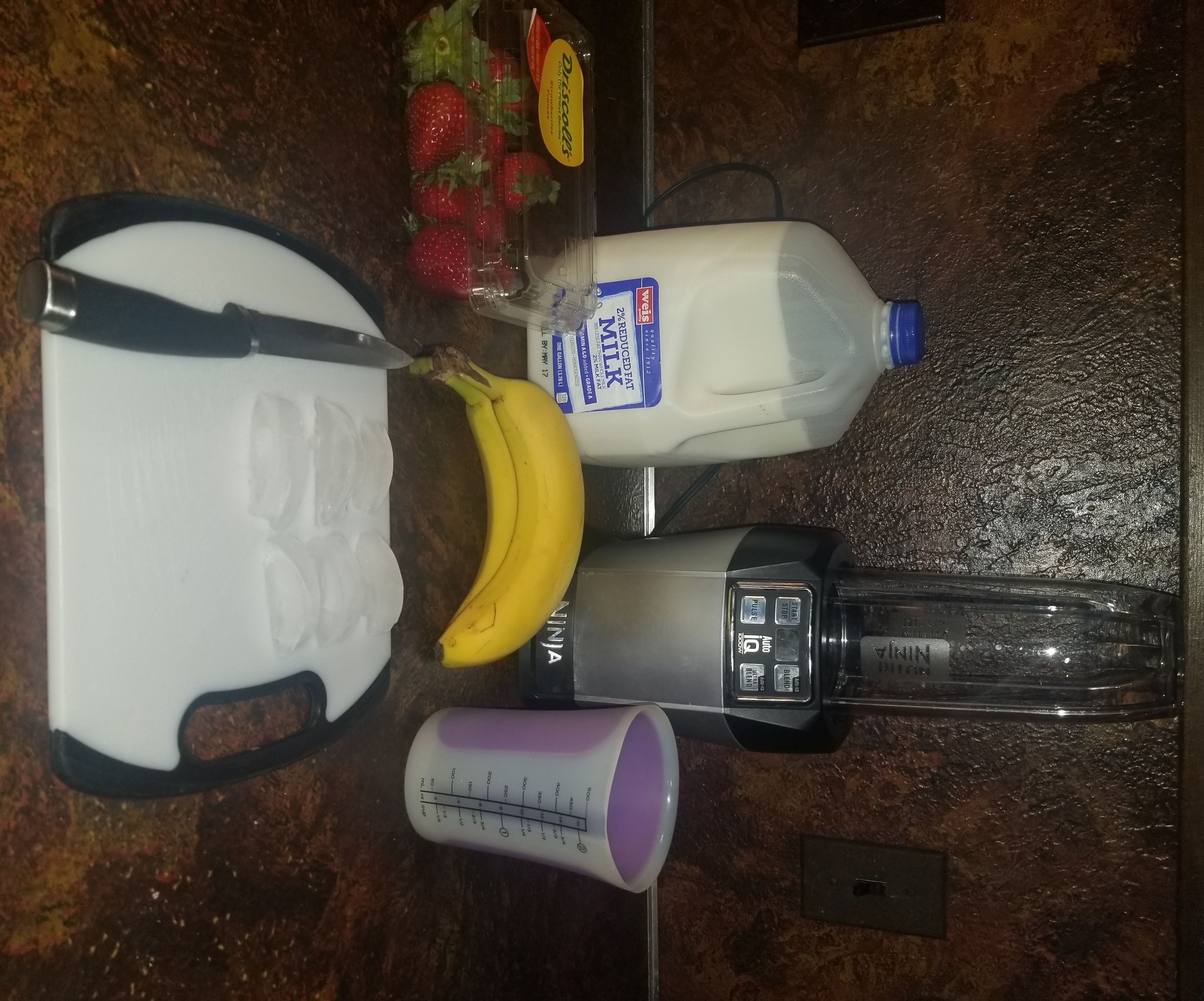 Strawberry Banana Milkshake 