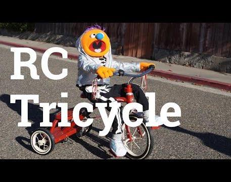 Remote Controlled Tricycle-Riding Puppet