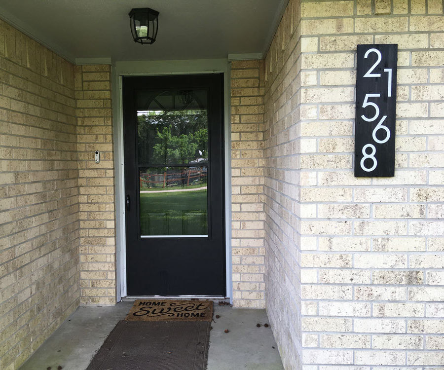 Simple House Number Sign