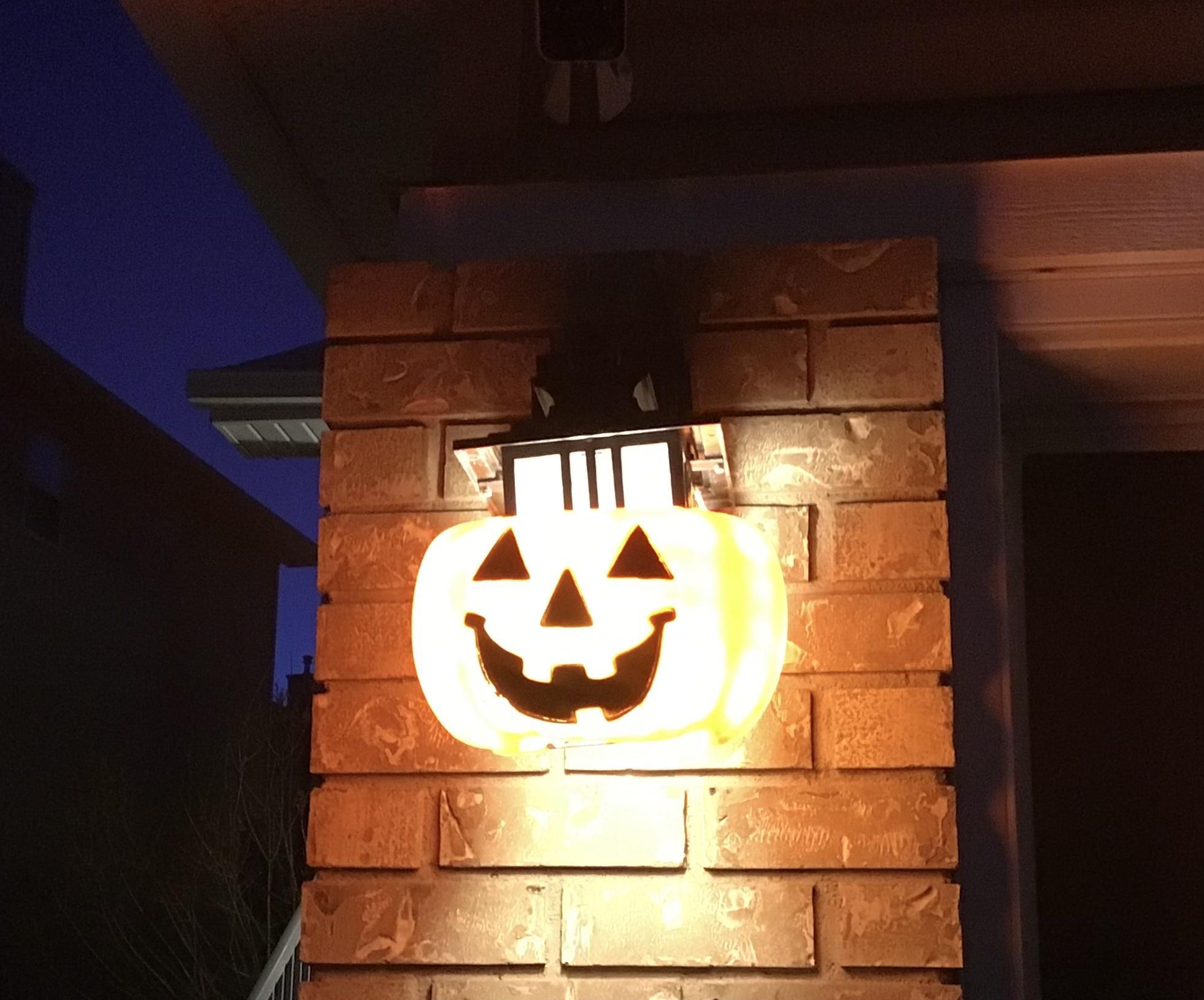 Halloween Outside Pumpkin Light 