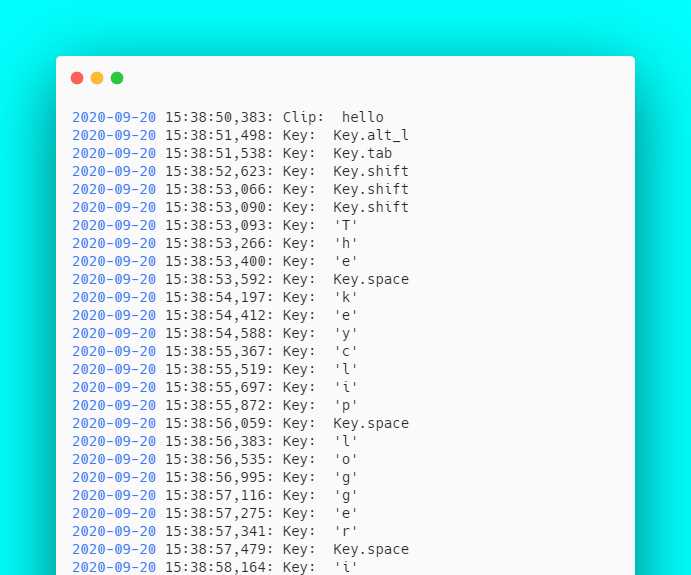 KeyClip: a Keylogger & Clipboard Logger With Python3 in 3 Minutes