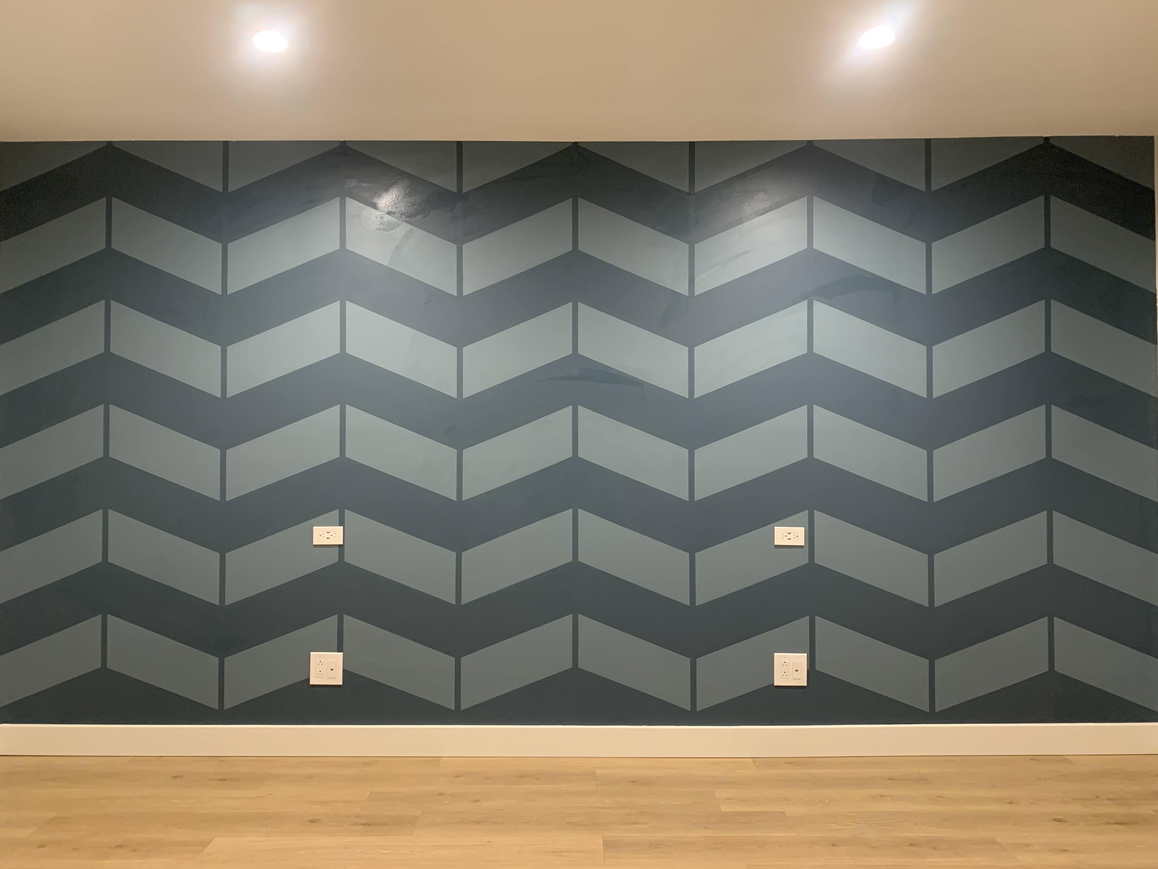 Paint Your Wall With a Chevron / Herringbone Pattern