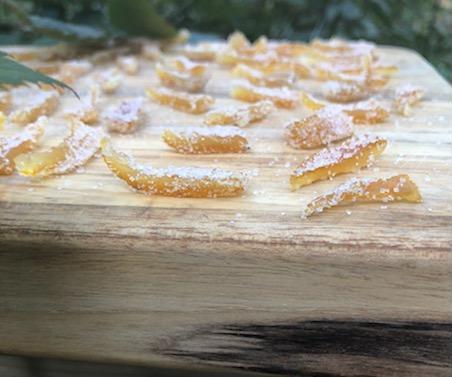 Candied and Coated in Sugar Yuzu Peels