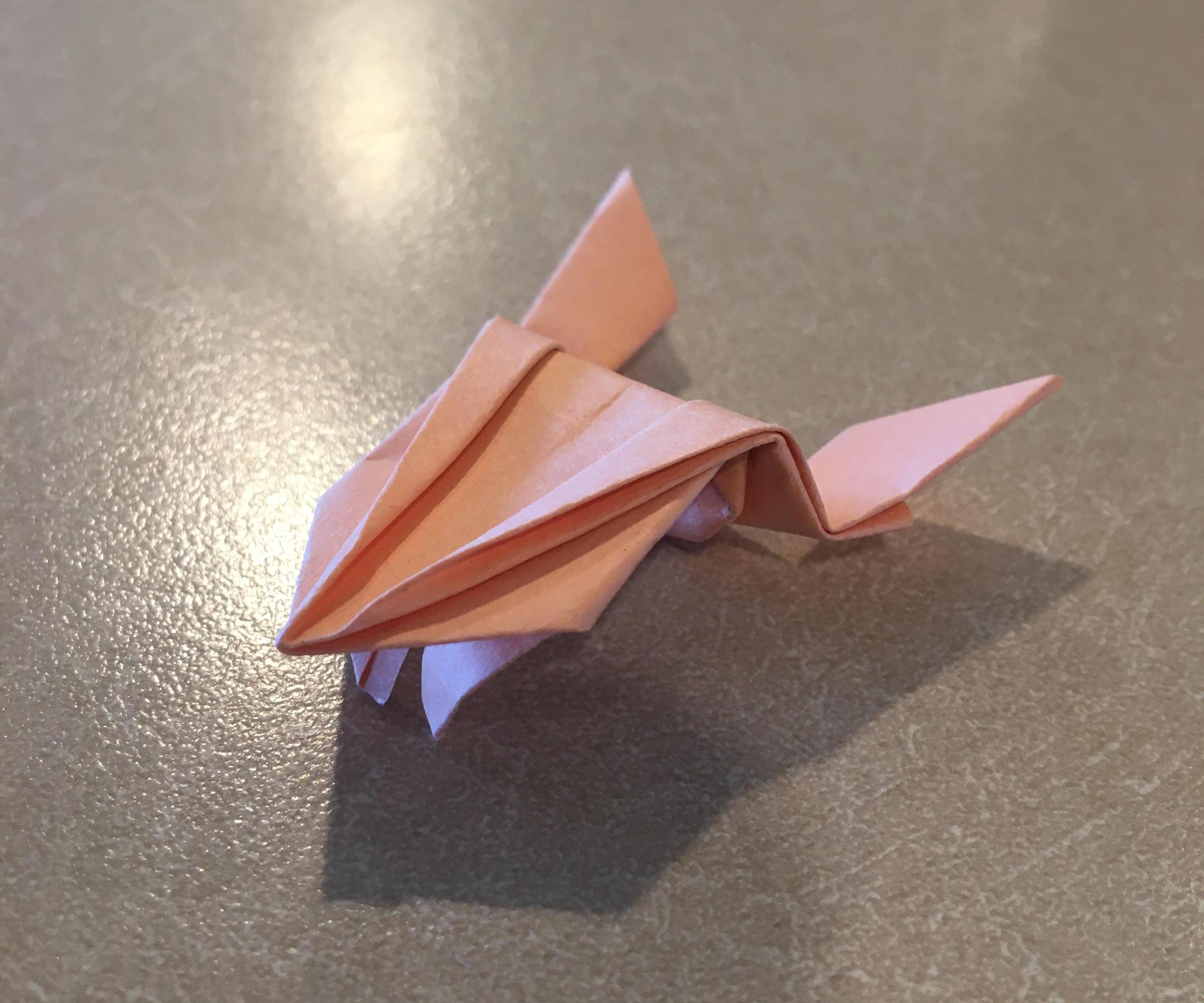 Jumping Origami Frog