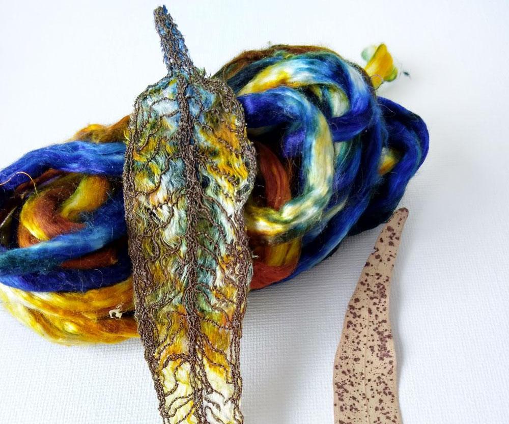 Making Gum Leaves From Silk Threads