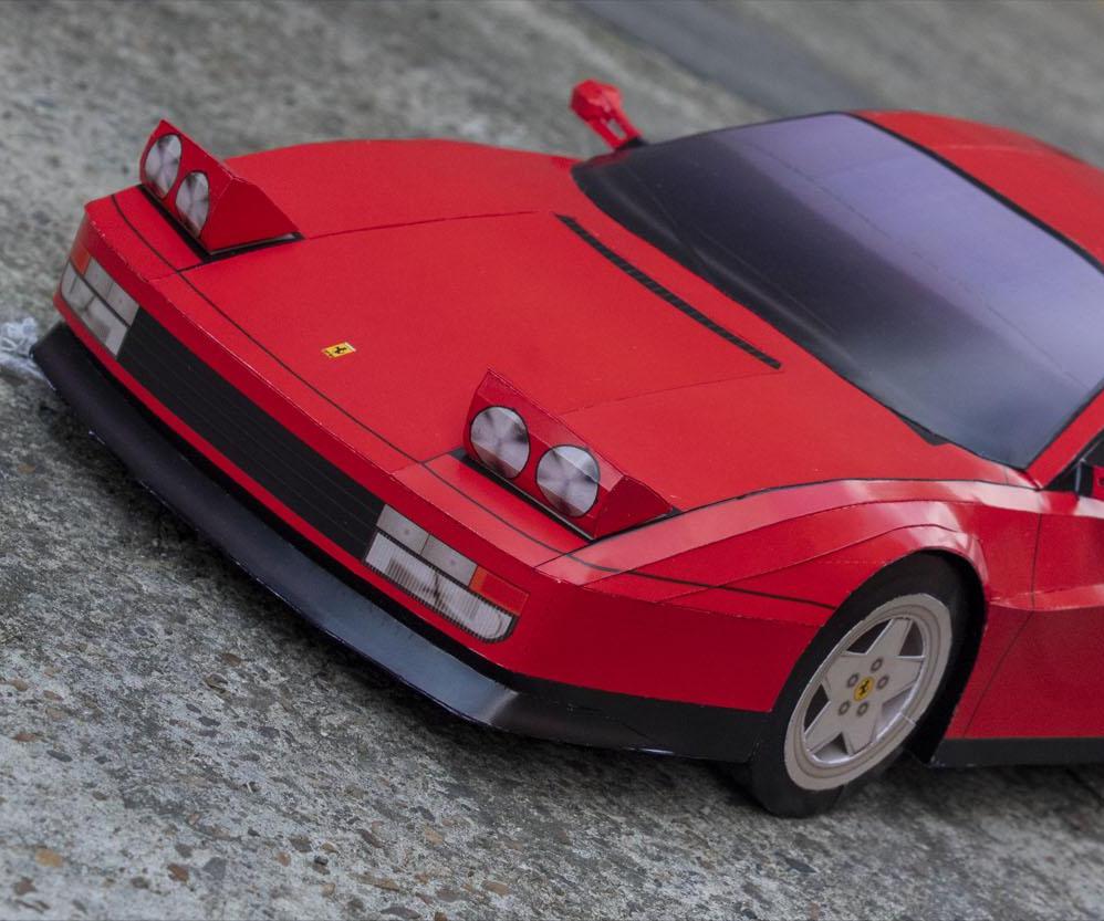 Ferrari Testarossa DIY Paper-Craft