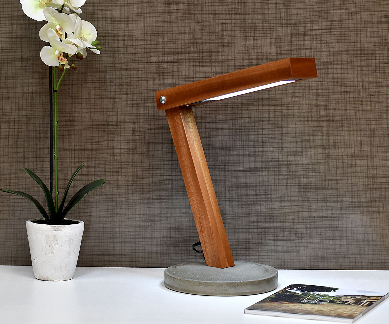 LED Concrete Desk Lamp 
