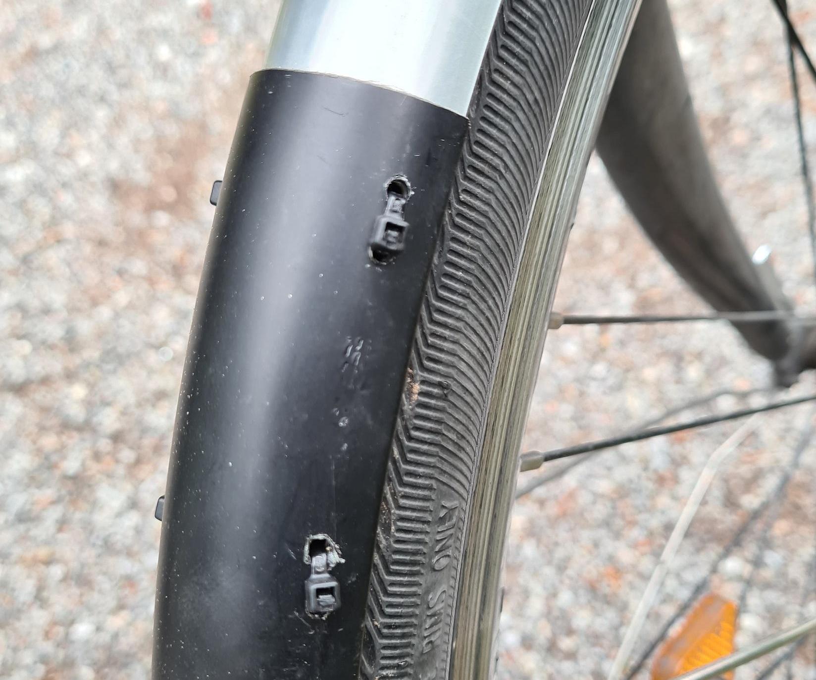 Fender Repair With Zip ties